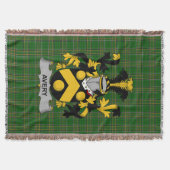 Irish Avery Coat of Arms Family Crest Ireland Deken (Voorkant)