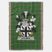 Irish Aylmer Coat of Arms Family Crest Ireland Deken (Voorkant Verticaal)