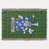 Irish Aylward Coat of Arms Family Crest Ireland Deken (Voorkant)