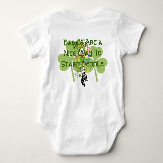 Irish Baby Baby's zijn een leuke manier om te begi Romper (Achterkant)