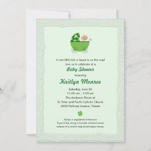 Irish Baby Buggy Shower - uitnodiging