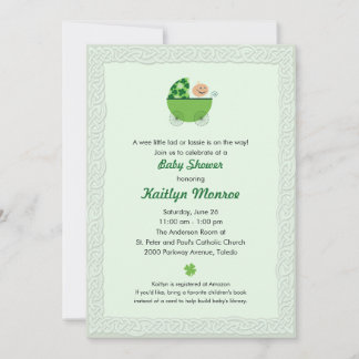 Irish Baby Buggy Shower - uitnodiging