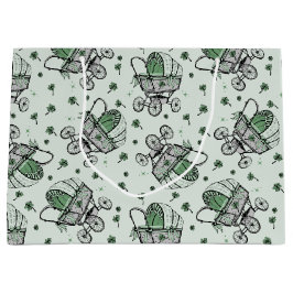 Irish Baby Carriage St Patrick's Day Baby shower Groot Cadeauzakje
