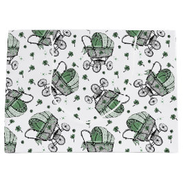 Irish Baby Carriage St Patrick's Day Baby shower Groot Cadeauzakje
