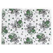 Irish Baby Carriage St Patrick's Day Baby shower Groot Cadeauzakje (Achterkant)