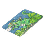 IRISH BABY DRAGON Fantasy SHAMROCK MAGNET Magneet (Linkerzijde)