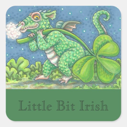 IRISH BABY DRAGON FANTASY STICKER Sheet (Voorkant)