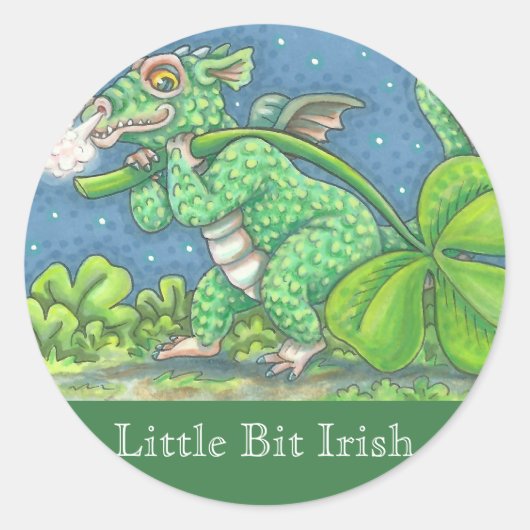 IRISH BABY DRAGON FANTASY STICKER Sheet (Voorkant)
