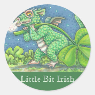 IRISH BABY DRAGON FANTASY STICKER Sheet