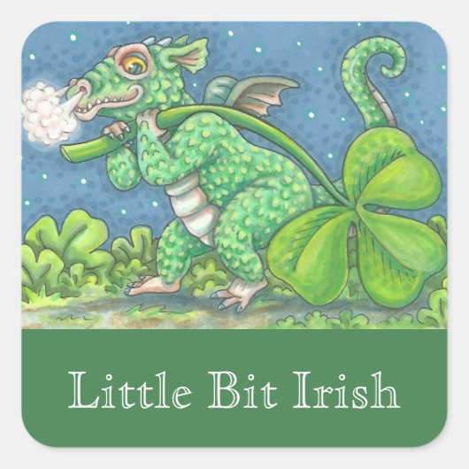 IRISH BABY DRAGON FANTASY STICKER Sheet (Voorkant)