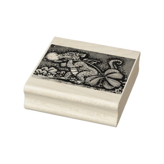 IRISH BABY DRAGON, ST. PATRICK'S DAY RUBBER STAMP RUBBERSTEMPEL (Stempel)