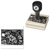 IRISH BABY DRAGON, ST. PATRICK'S DAY RUBBER STAMP RUBBERSTEMPEL (Gestempeld)
