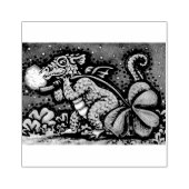 IRISH BABY DRAGON, ST. PATRICK'S DAY RUBBER STAMP RUBBERSTEMPEL (Afrduk)