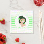 Irish Baby Leprechaun Lucky Shamrock Baby shower Servetten (Insitu)