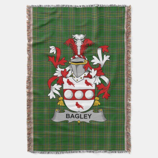 Irish Bagley of het familiewapen van Begley Deken (Voorkant Verticaal)