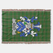Irish Bagot Coat of Arms Family Crest Ireland Deken (Voorkant)
