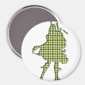 Irish Bagpiper Magneet (Voorkant / Achterkant)