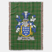 Irish Baillie Coat of Arms Family Crest Ireland Deken (Voorkant Verticaal)