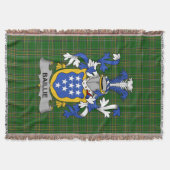 Irish Baillie Coat of Arms Family Crest Ireland Deken (Voorkant)