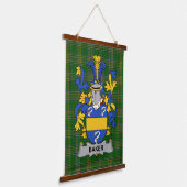 Irish Baker Coat of Arms Family Crest Hangend Wandkleed (Gebogen)