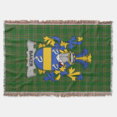 Irish Baker Coat of Arms Family Crest Ireland Deken (Voorkant)