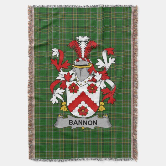 Irish Bannon of O_Bannon wapenschild voor de famil Deken (Voorkant Verticaal)