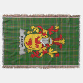Irish Barby Coat of Arms Family Crest Ireland Deken (Voorkant)