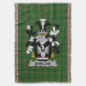 Irish Barlow Coat of Arms Family Crest Ireland Deken (Voorkant Verticaal)