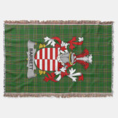 Irish Barrett Coat of Arms Family Crest Ireland Deken (Voorkant)