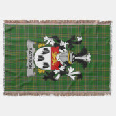 Irish Bateson Coat of Arms Family Crest Ireland Deken (Voorkant)