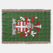 Irish Bath Coat of Arms Family Crest Ireland Deken (Voorkant)