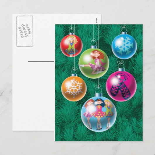 Irish Baubles Christmas Kaart (Voorkant / Achterkant)