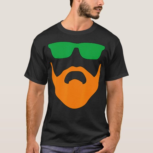 Irish Beard Ireland St Pattys Ginger Redhead Celti T-shirt (Voorkant)