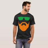 Irish Beard Ireland St Pattys Ginger Redhead Celti T-shirt (Voorkant volledig)