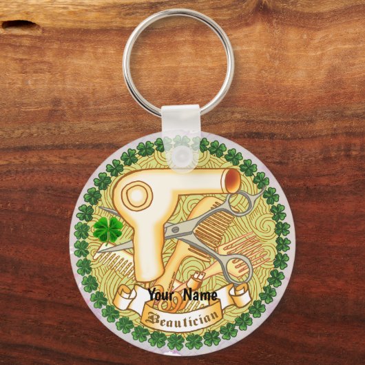 Irish Beautician sleutelhanger (Voorkant)