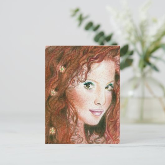 Irish Beauty Briefkaart (Staand voorkant)