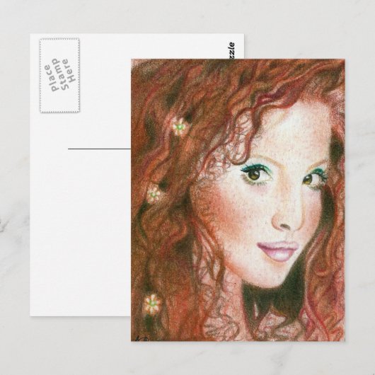 Irish Beauty Briefkaart (Voorkant / Achterkant)