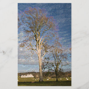 Irish Beech Trees Briefpapier