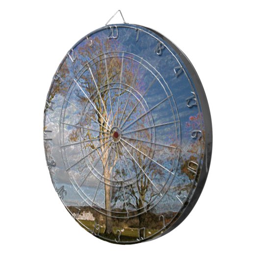 Irish Beech Trees Dartbord (Voorkant Rechts)