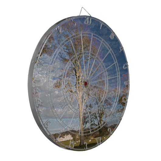 Irish Beech Trees Dartbord (Voorkant Links)