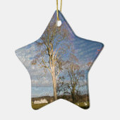 Irish Beech Trees Keramisch Ornament (Links)