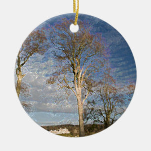 Irish Beech Trees Keramisch Ornament