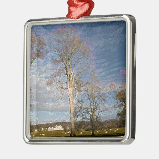 Irish Beech Trees Metalen Ornament (Links)