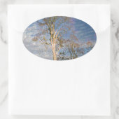 Irish Beech Trees Ovale Sticker (Tas)