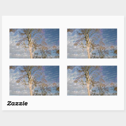 Irish Beech Trees Rechthoekige Sticker (Vel)