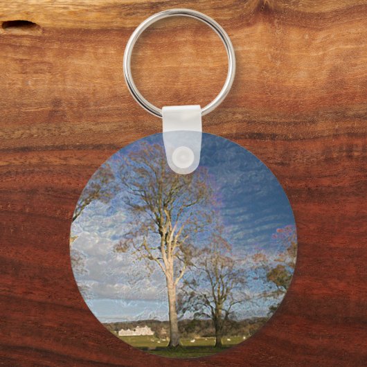 Irish Beech Trees Sleutelhanger (Voorkant)