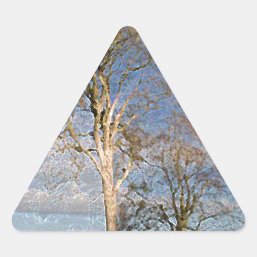 Irish Beech Trees Sticker (Voorkant)