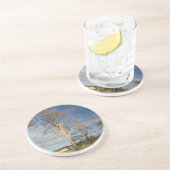 Irish Beech Trees Zandsteen Onderzetter (Zijkant)