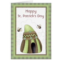 Irish Beehive Happy St. Patrick's Day Kaart