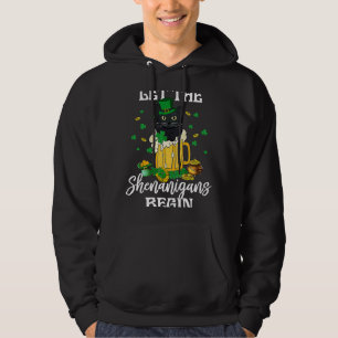 Irish Beer Black Cat laat de Shenanigans beginnen Hoodie